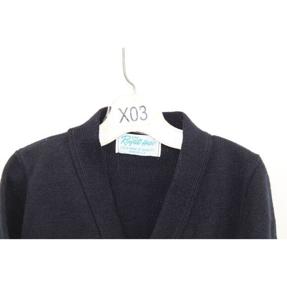 Vintage Royal Heir 2t Black Cardigan Sweater - Picture 2 of 7